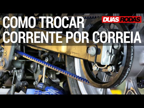 Vídeo: Quanto custa substituir a corrente e a roda dentada de uma motocicleta?