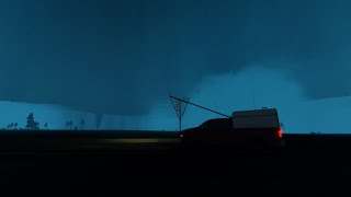 Nighttime tornado