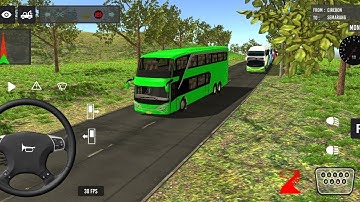Euro Bus Driving Game Public Transportation 2024 Indonesia Bus Simulator Android Gameplay #1