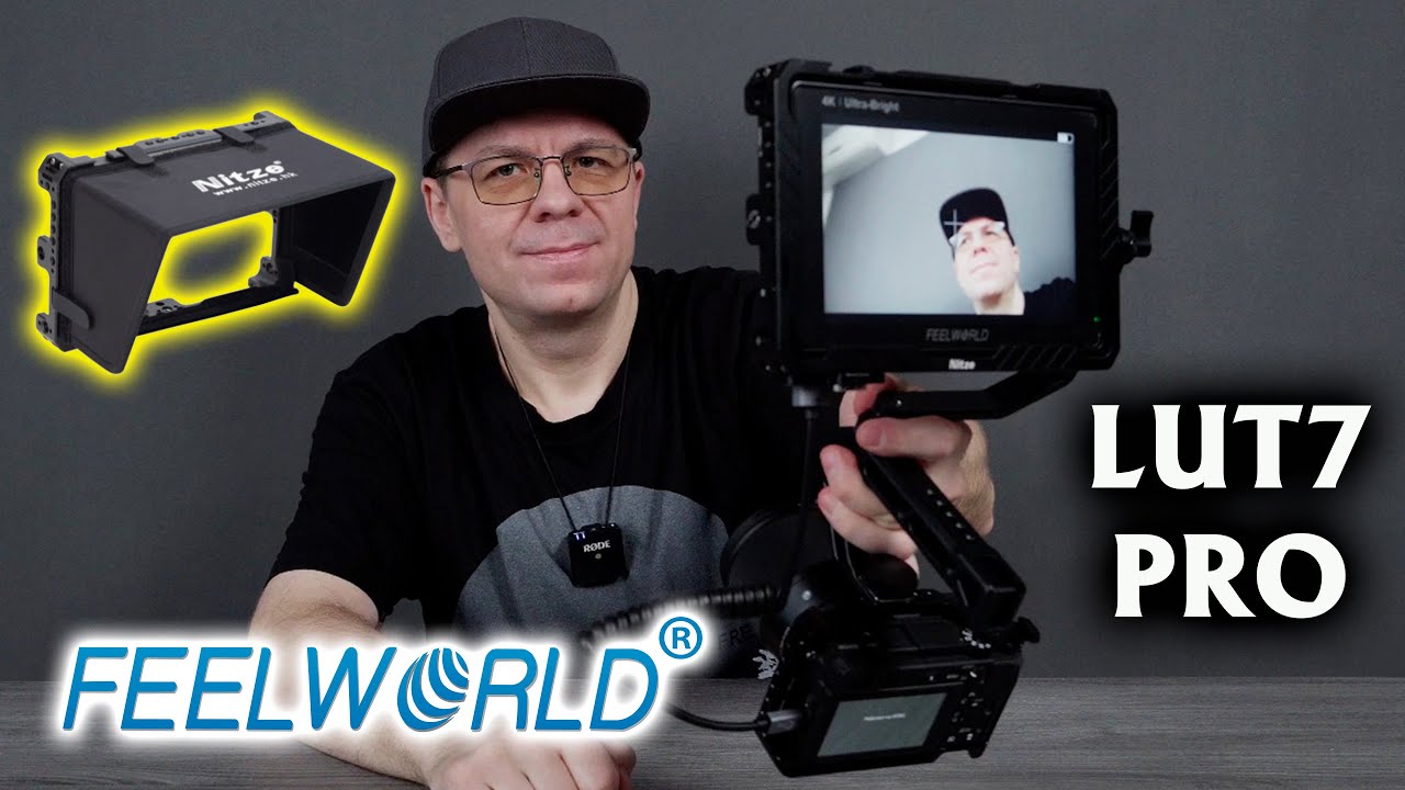 FEELWORLD LUT7 PRO On-Camera Monitor + Nitze Cage Mount - YouTube
