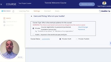 Project Leader Create Course Basics and Publish Course