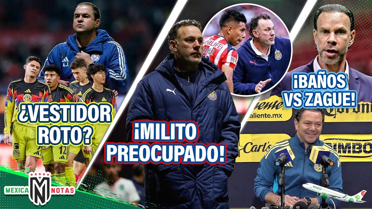 La verdad del vestidor roto en América|Milito preocupado por esta actitud|Sube bronca Baños vs Zague