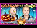 Baking halloween treats with kin tin family ghost and zombie cake challenge