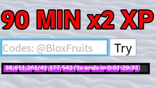 NEW SECRET CODE give 90 minute x2 xp boost.. (Blox Fruits) screenshot 3