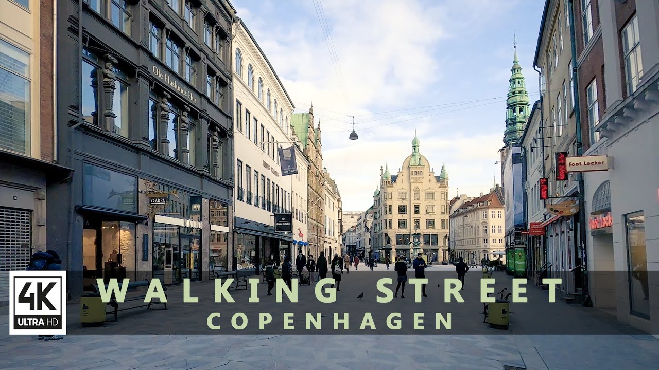 Walking tour in the walking street in Copenhagen - Strøget
