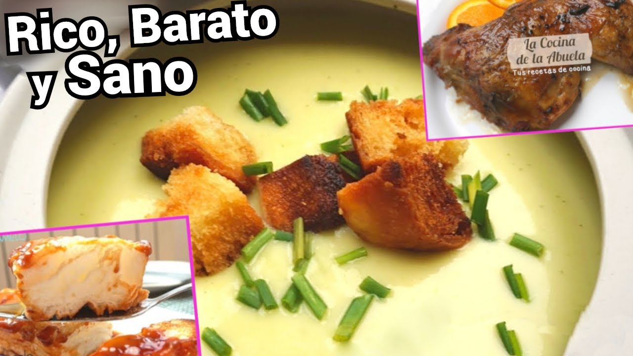 MENÚ RICO, SANO y FÁCIL 🥧😍 3 platos (CALABACÍN, POLLO y PASTEL DE CARAMELO) Menú de diario # 6