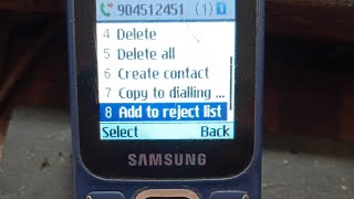 Samsung keypad mobile se blacklist se number kese nikale or kese add kare