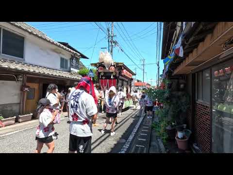杵築天満祭り 広小路町 花山 まとめ 大分県杵築市 10:35ころ　20250725 #祭り