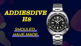 ADDIESDIVE brand diving mechanical automatic watch, H8 super luminous -  YouTube