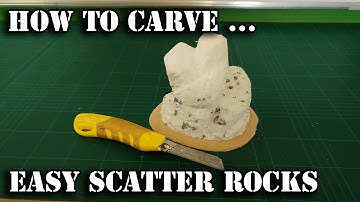 How to carve easy scatter rocks