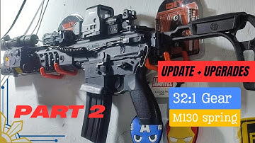 M130 SPRING 500 FPS MAX + 32:1 Gear.. SIG MCX UNIT UPGRADE AND UPDATE + TEST FIRE AT THE END.