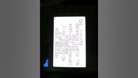 VERIFONE POS VX520 POS TERMINAL RESTART SOLUTION