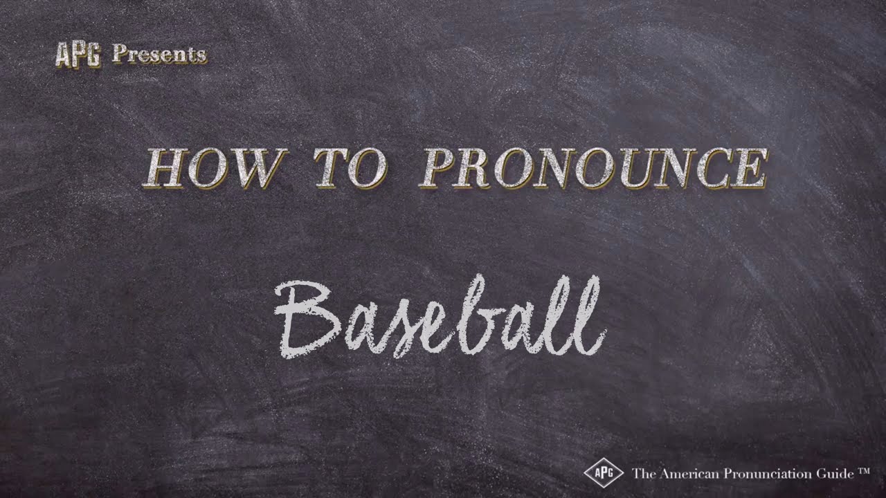 How to Pronounce Baseball (Real Life Examples!)