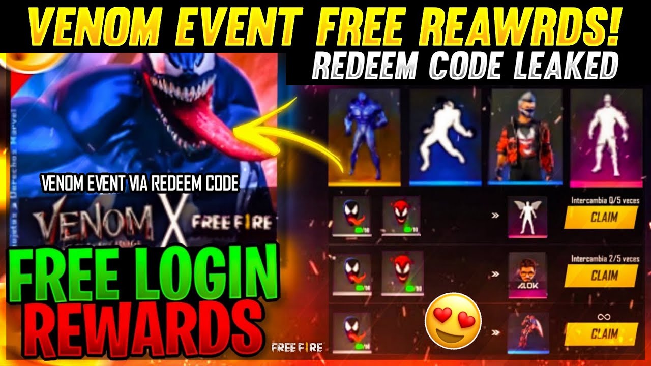 VENOM EVENT REDEEM CODE? | VENOM EVENT FREE REWARDS | GAMING PUYAL