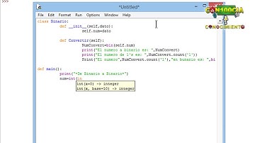 De Binario A Binario  en Python