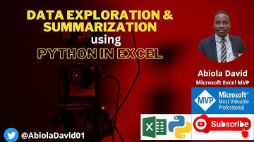 Data Exploration & Summarization using Python in Excel