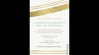 Good Shephered English School 2004-SSC Batch Reunion