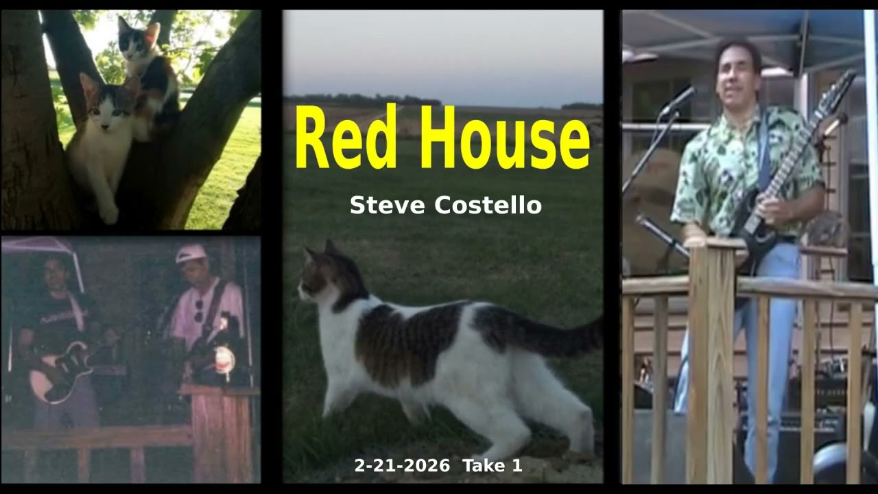 Red House🎸Steve Costello🎸2-21-2026 🎸Take 1🎸Blues Guitar
