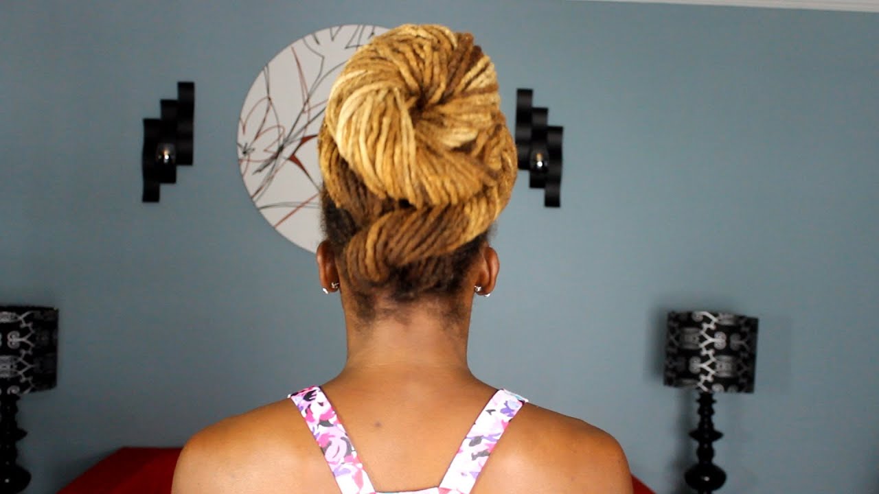 CrissCross Updo Locs Bun