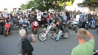 Flame throw'n custom chopper! July 2009 First Thursdays Minneapolis