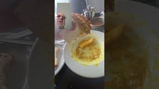 anyone else love a chippy sandwich #food #chips #currysauce