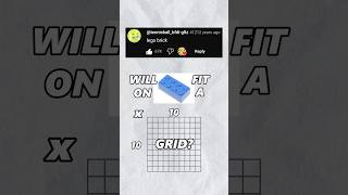 Will a lego brick fit on a 10x10 grid? #pixelart #pixelarttutorial #drawing