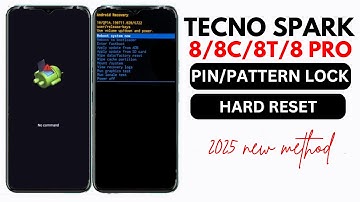 Tecno SPARK 8/8T/8Pro/8c HARD RESET/ SCREEN UNLOCK/ FINGERPRINT REMOVE/ PATTERN UNLOCK