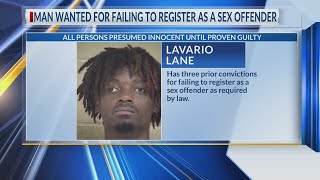 Shreveport police seek man who failed to register as sex offender