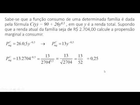 Vídeo: Como Determinar A Propensão Marginal A Consumir