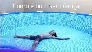 COMPRAMOS UMA PISCINA DE PLÁSTICO GIGANTE ♥ Vanessa Araújo