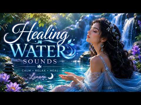 Healing Water Sounds 💧 Relaxing Instrumental Music for Meditation, Yoga & Stress Relief