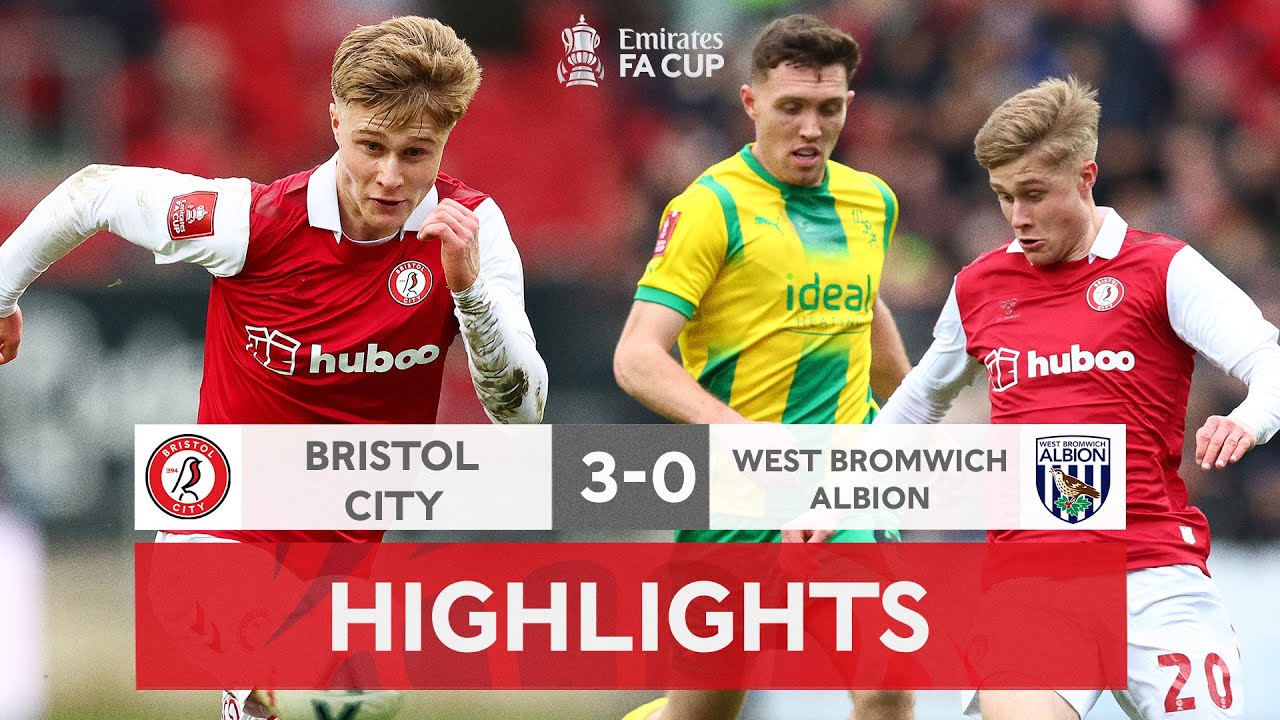 Bell Brace Sends The Robins Through Bristol City 3-0 West Bromwich Albion Emirates FA Cup 22-23