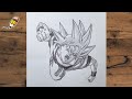 Como Desenhar o Goku God passo a passo || Easy Anime drawing || Dragon ball super