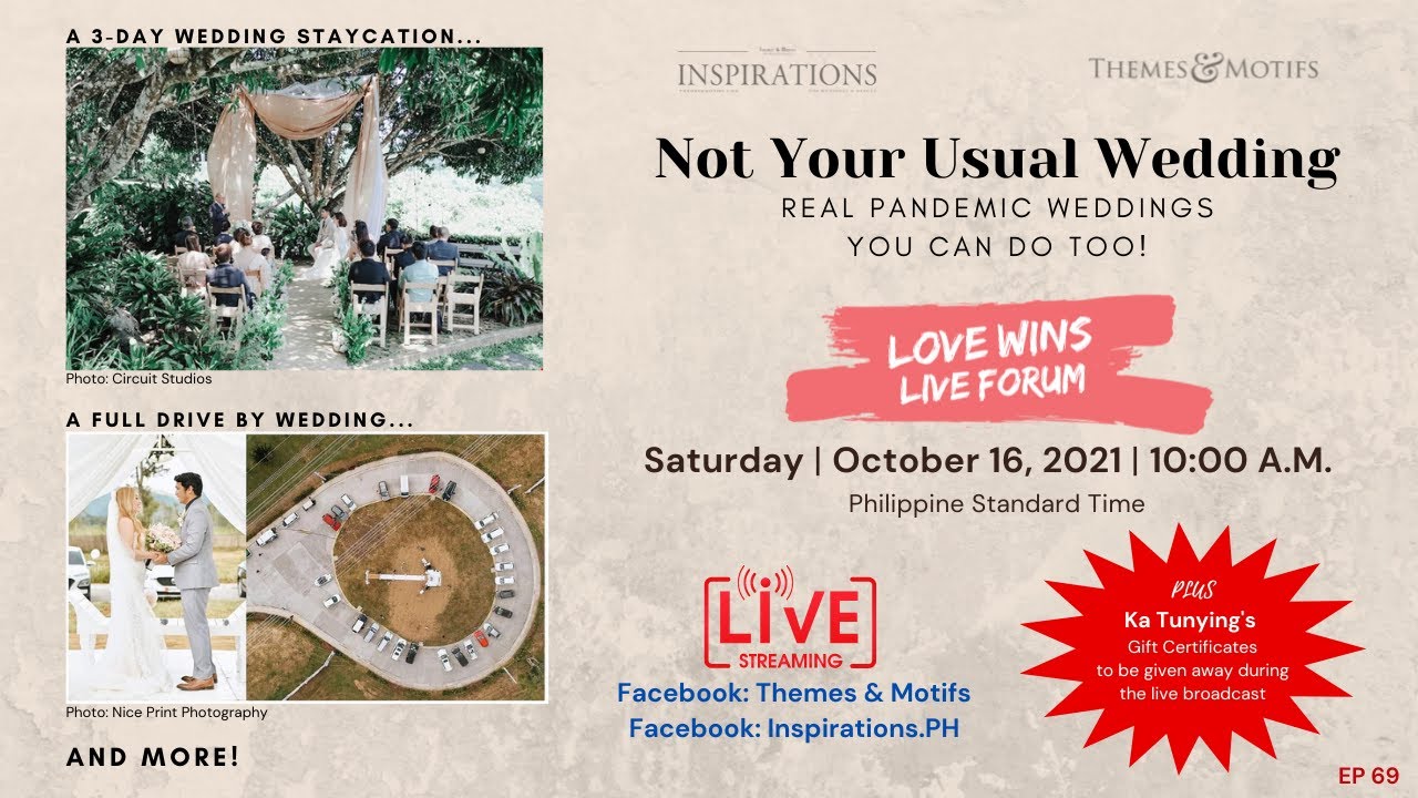 Love Wins Live Forum - Not Your Usual Wedding: Real Pandemic Weddings You Can Do Too