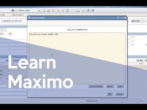 ibm maximo v7 job