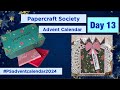 Papercraft Society Advent Calendar DAY 13 Christmas cracker shaped card @CraftStashcoukTV