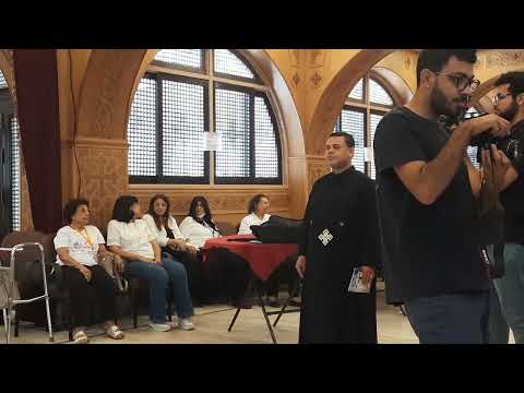 مسابقة اسرة سمعان الشيخ مهرجان الكرازة كنيسة مارجرجس حدائق القبة بقيادة المرتل روماني النوبي