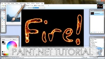 Paint.NET tutorial number 74 - Fire text