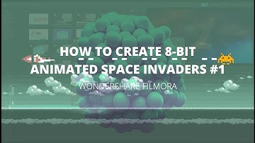 How to Create 8-Bit Animated Space Invaders #1  (Wondershare Filmora 9) [Tutorial]