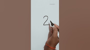 beautiful duck 🦆 Draw with help of number 2 #shorts #youtube #viral #art #shortfeed #youtubeshorts