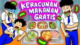 GARA - GARA MELAKUKAN HAL YANG BOD0H SEORANG MURID MENGALAMI KERACUNAN MAKANAN GRATIS #KARTUNLUCU