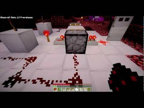 Simple Two-Piston Memory Unit [Minecraft]