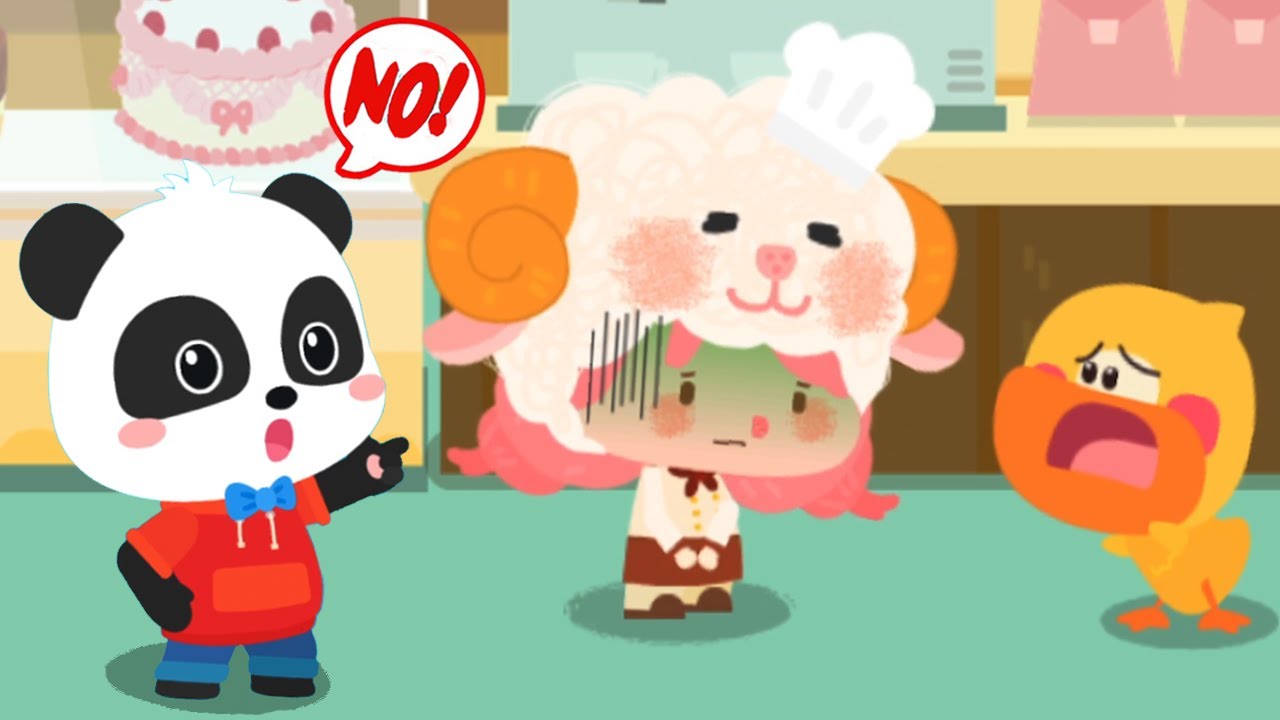 Kiki and Quacky's Adventures #5 - Join Kiki to Become a Waiter and Help Miss Sheep - Babybus Games