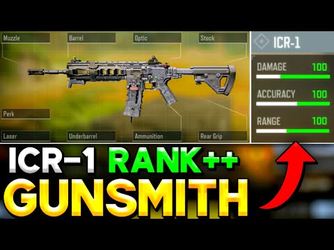 Icr 1 Best Gunsmith In Cod Mobile Season 4 Icr 1 Best Attachments For Rank Match Youtube