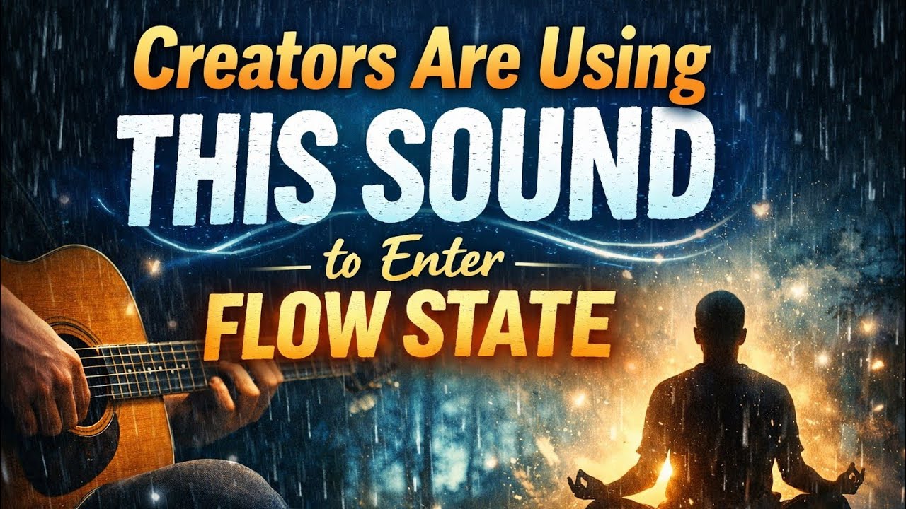 Unlock Deep Creative Energy | Rain Sounds + Soulful Guitar