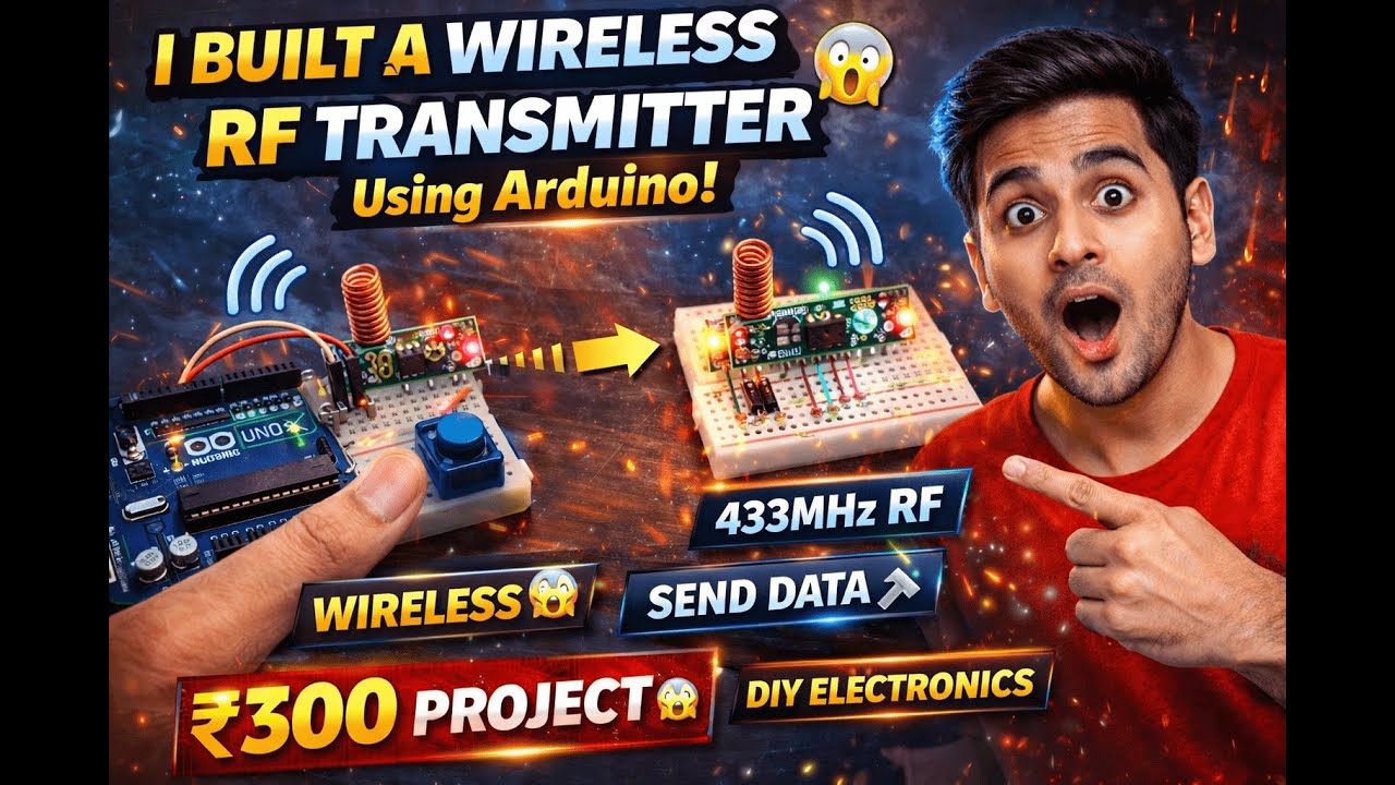 Technology Video“I Built a WIRELESS RF Transmitter Using Arduino 😱”