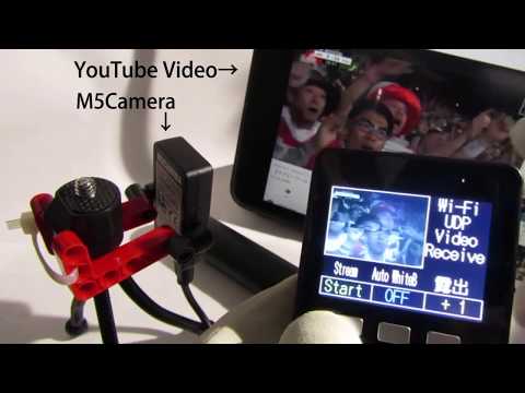 M5Stack & M5Camera WiFi UDP Video Transer experiment
