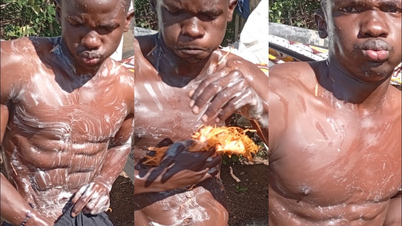 Village life: my first outdoor bathing experience at home!!! 😱 Did not expect this my camera damage