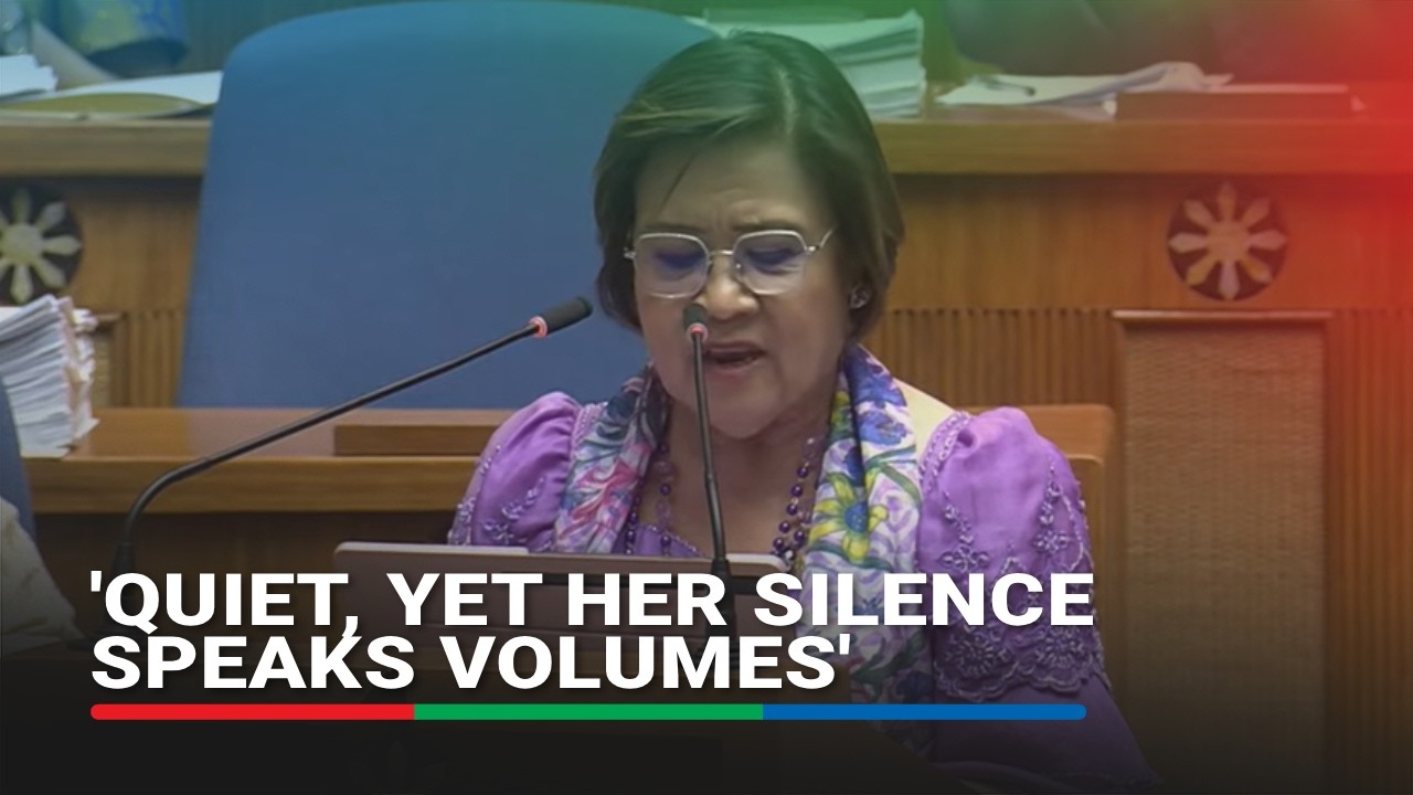 De Lima blasts Sara Duterte over silence on lewd remarks of gov't officials | ABS-CBN News