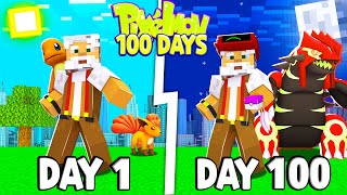 Tóm Tắt 100 Ngày Minecraft Pixelmon Sinh Tồn Siêu Khó Cùng Thằng Bạn !!